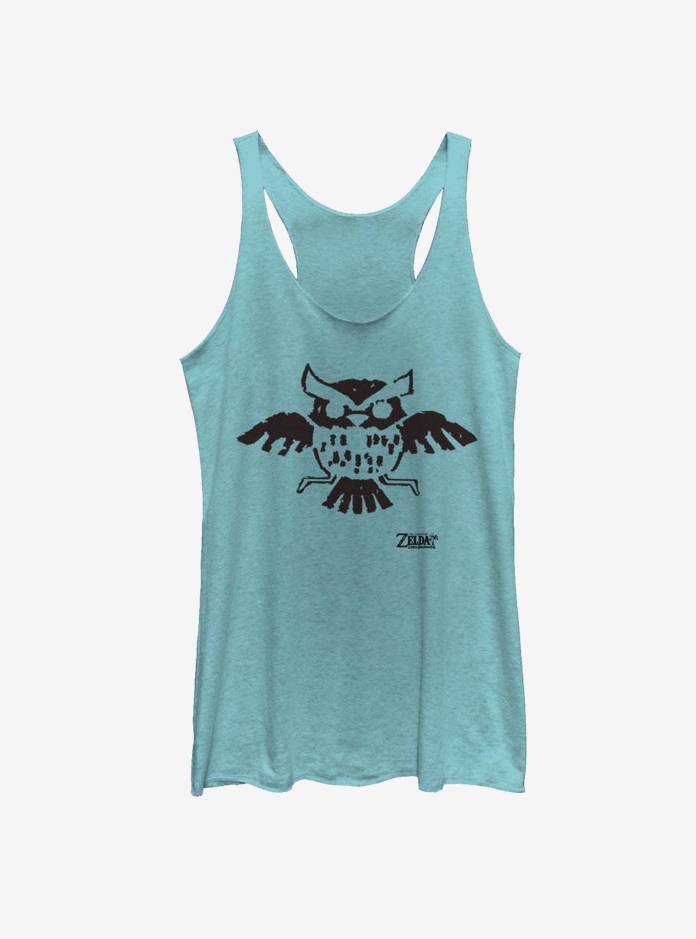 Nintendo The Legend of Zelda: Link's Awakening Owl Glyph Womens Tank Top, TAHI BLUE, hi-res