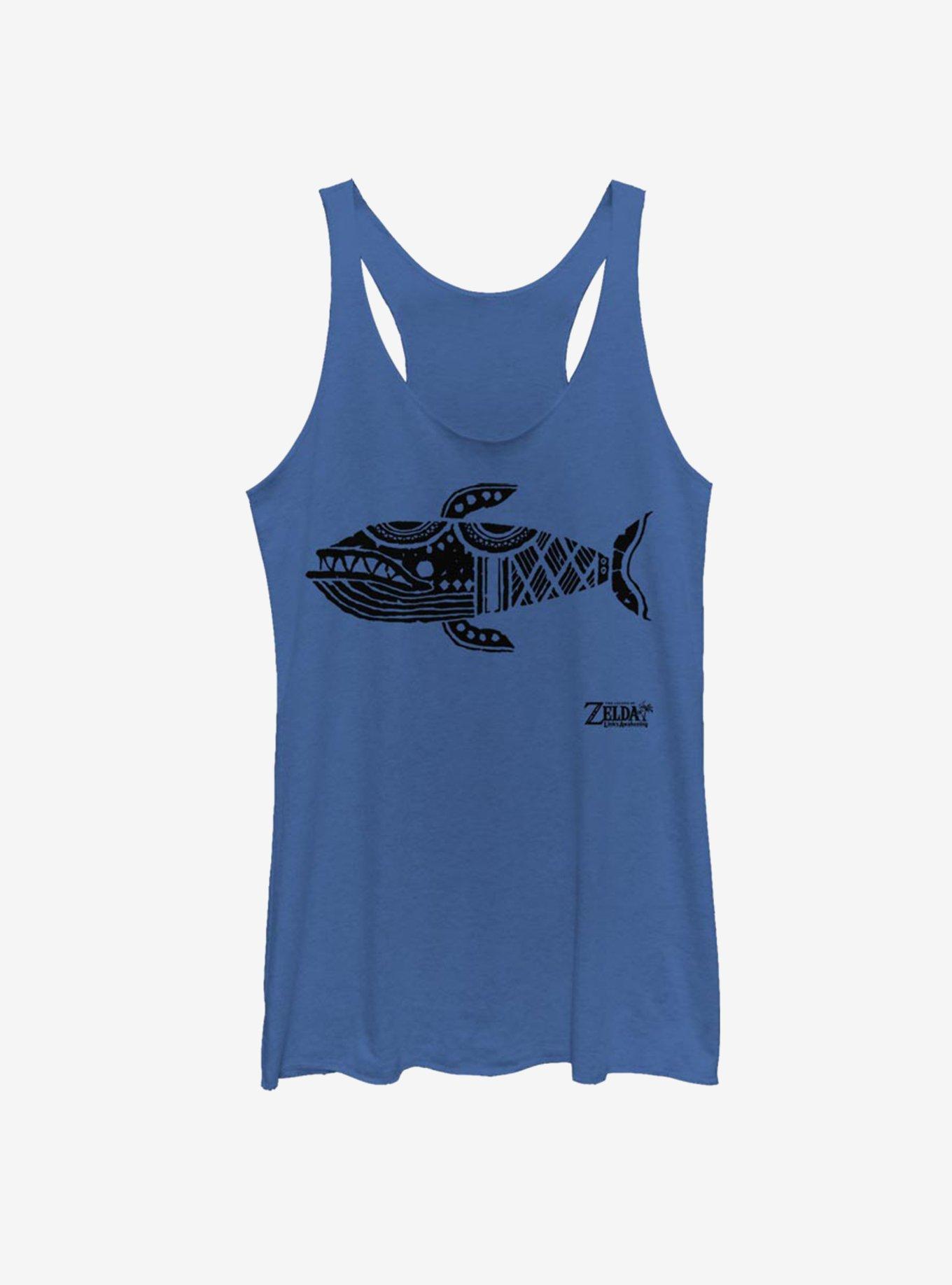 Nintendo The Legend of Zelda: Link's Awakening Whale Glyph Womens Tank Top, ROY HTR, hi-res