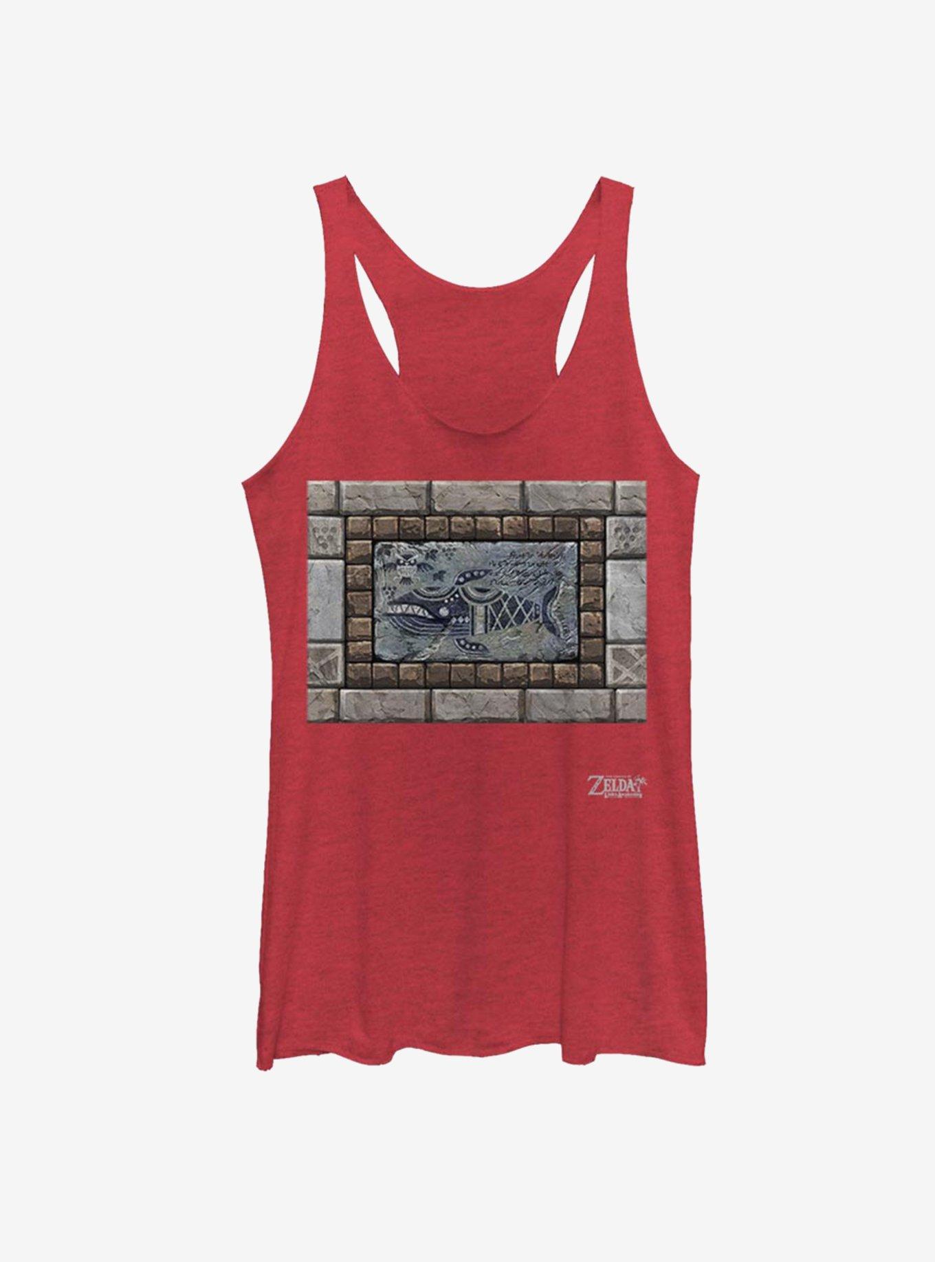 Nintendo The Legend of Zelda: Link's Awakening Whale Tablet Womens Tank Top, RED HTR, hi-res