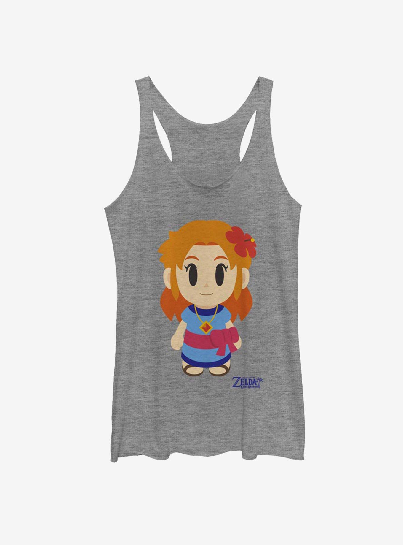 Nintendo The Legend of Zelda: Link's Awakening Marin Avatar Color Womens Tank Top, GRAY HTR, hi-res