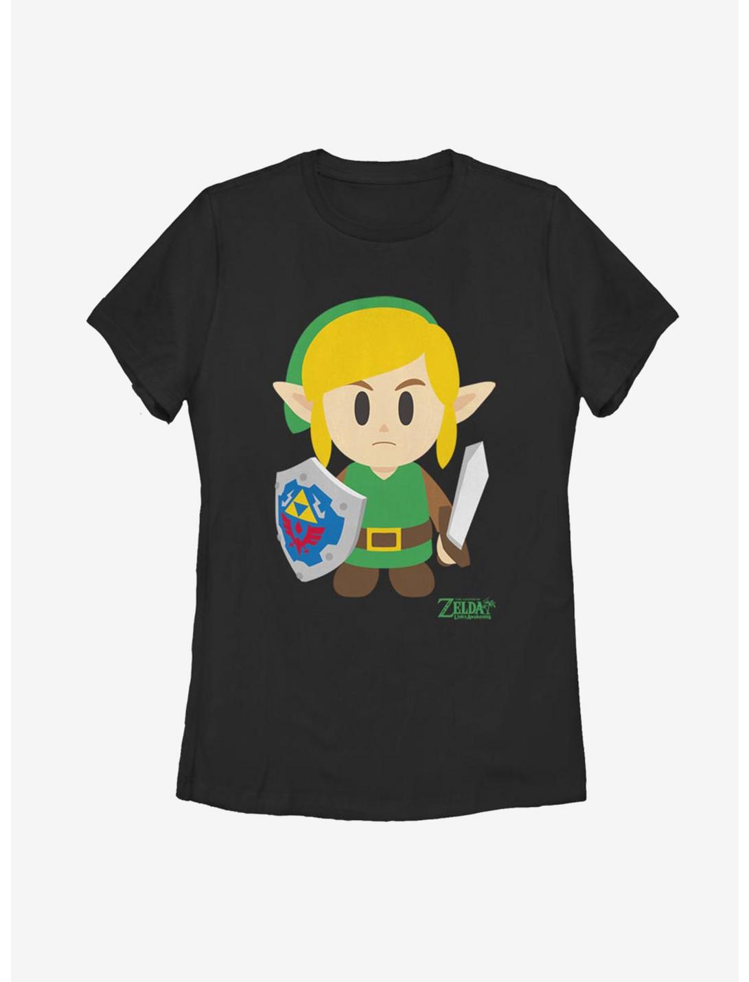 Nintendo The Legend of Zelda: Link's Awakening Link Avatar Color Womens T-Shirt, BLACK, hi-res