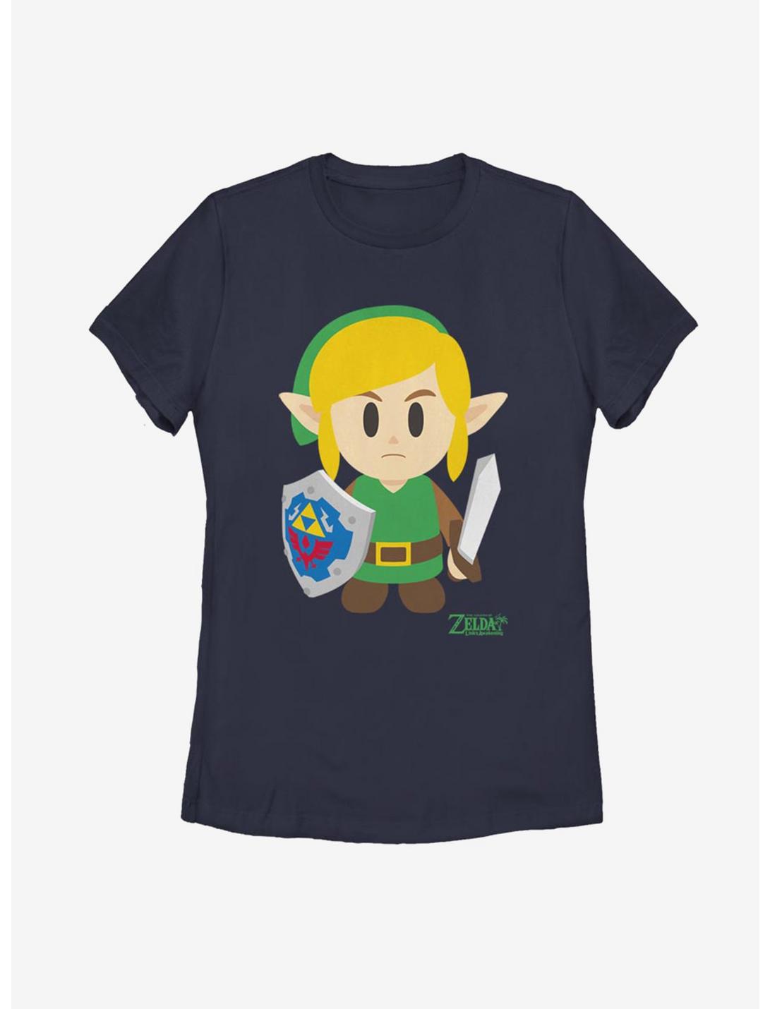 Nintendo The Legend of Zelda: Link's Awakening Link Avatar Color Womens T-Shirt, NAVY, hi-res