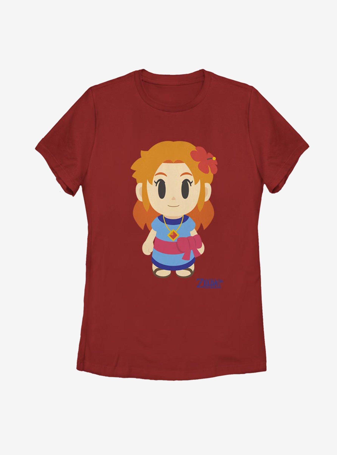 Nintendo The Legend of Zelda: Link's Awakening Marin Avatar Color Womens T-Shirt, RED, hi-res