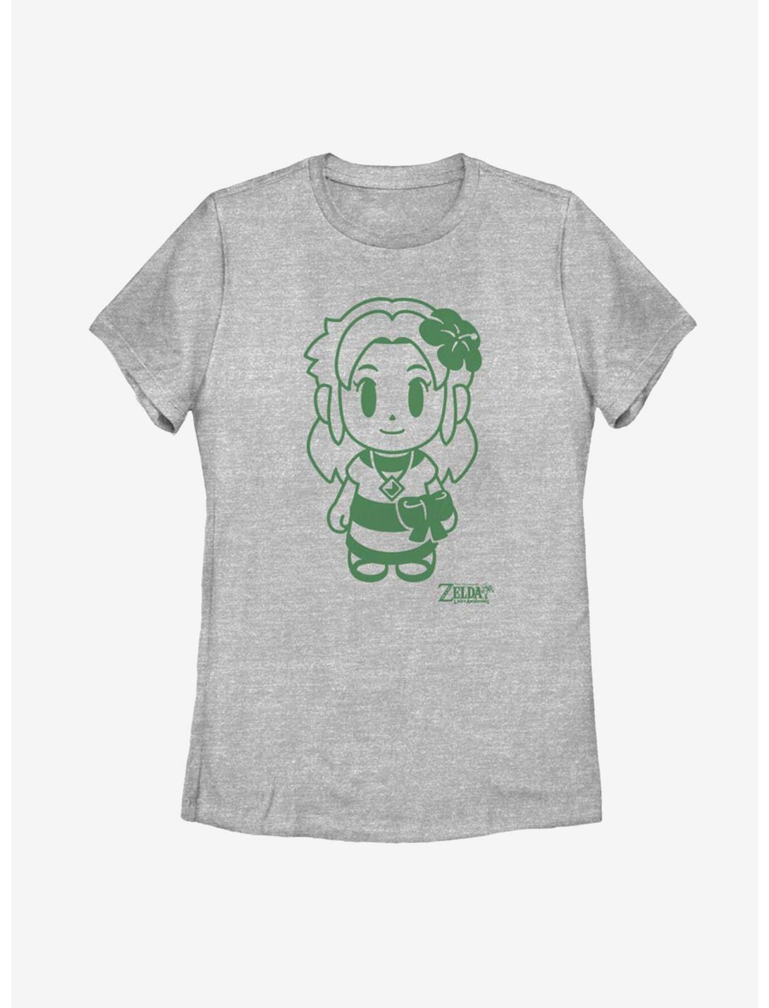 Nintendo The Legend of Zelda: Link's Awakening Marin Avatar Outline Womens T-Shirt, ATH HTR, hi-res