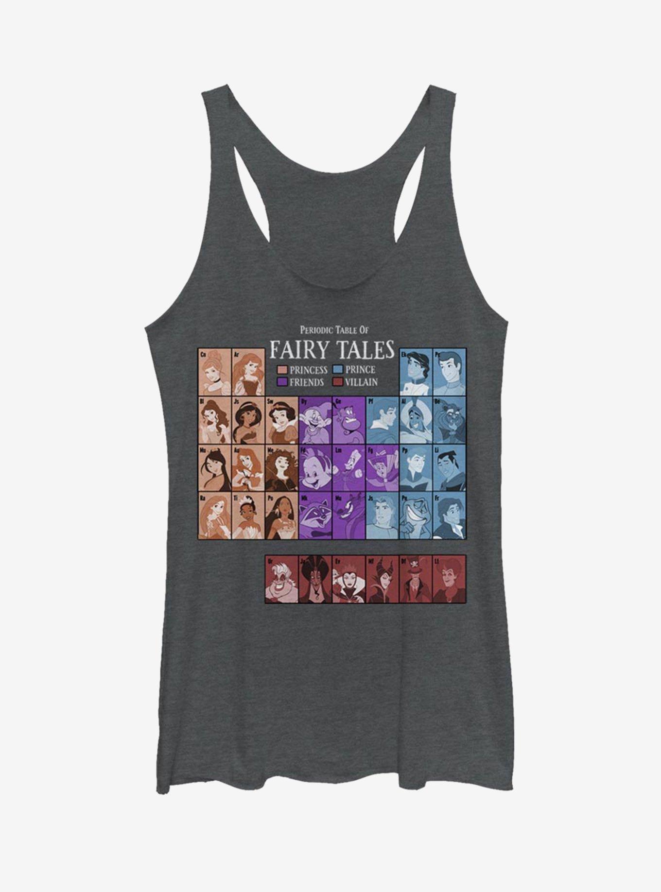 Disney Characters Periodic Table Of Fairy Tales Girls Tank