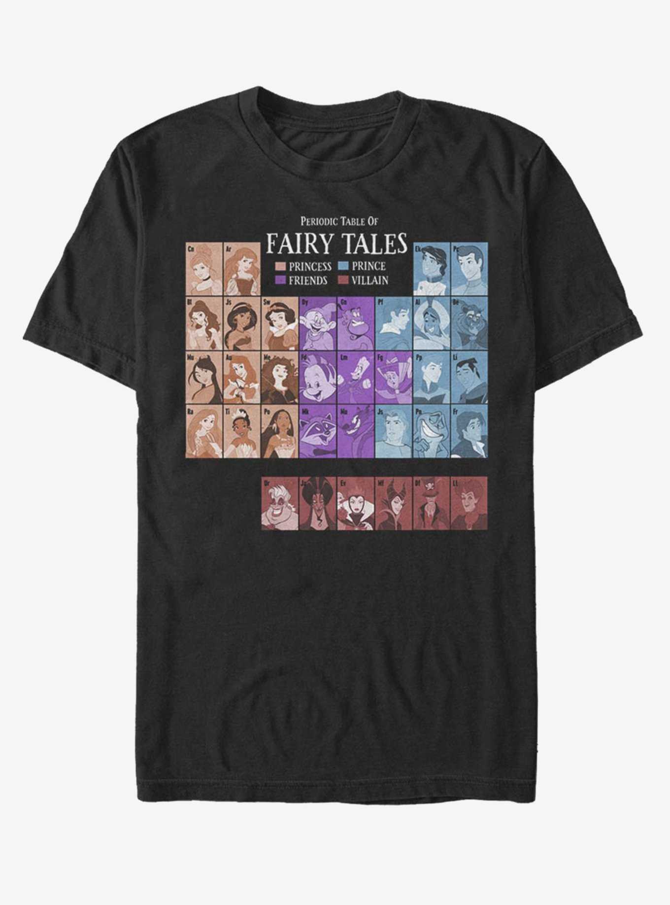 Disney Characters Periodic Table Of Fairy Tales T-Shirt, , hi-res