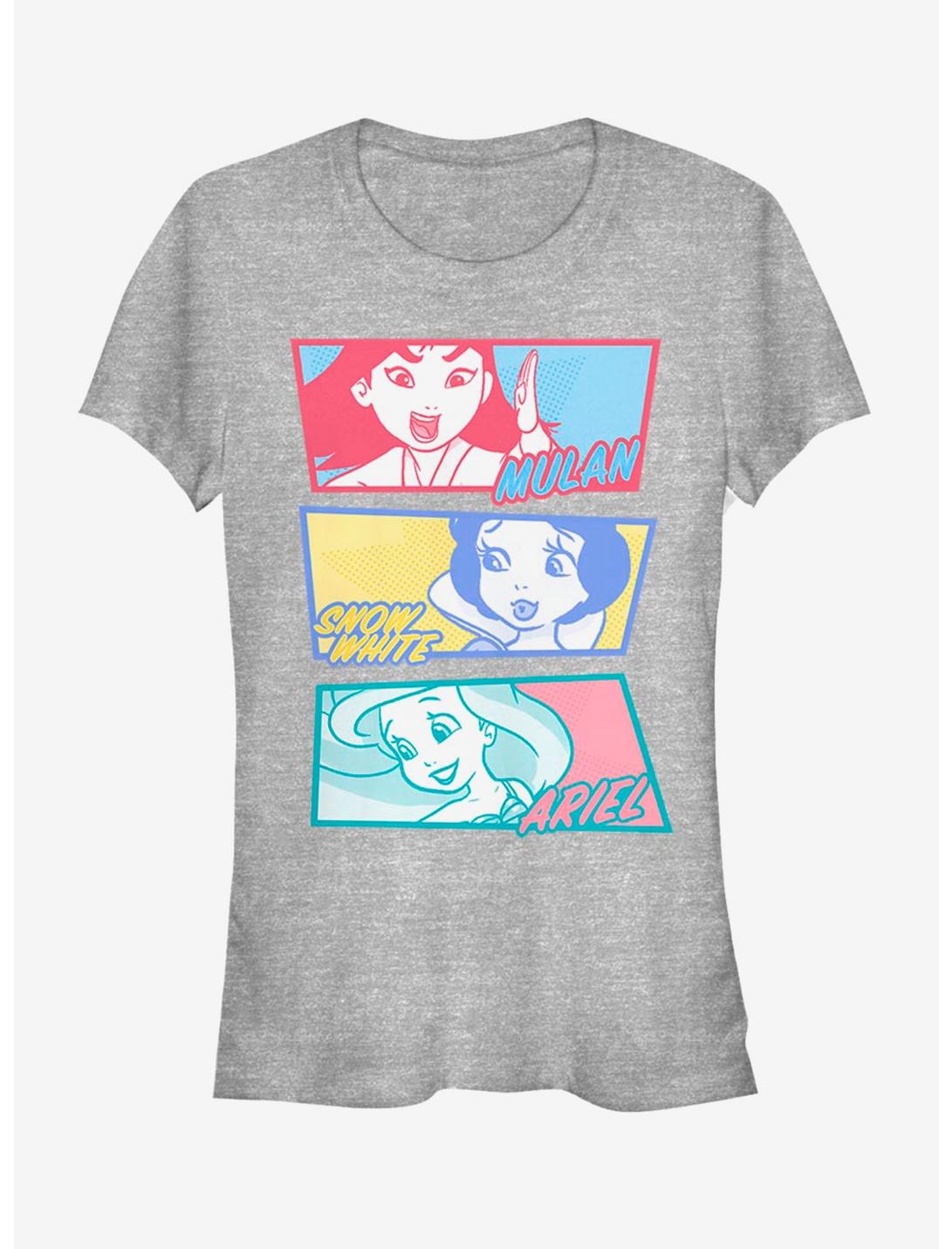 Disney Princess Panels Girls T-Shirt, ATH HTR, hi-res