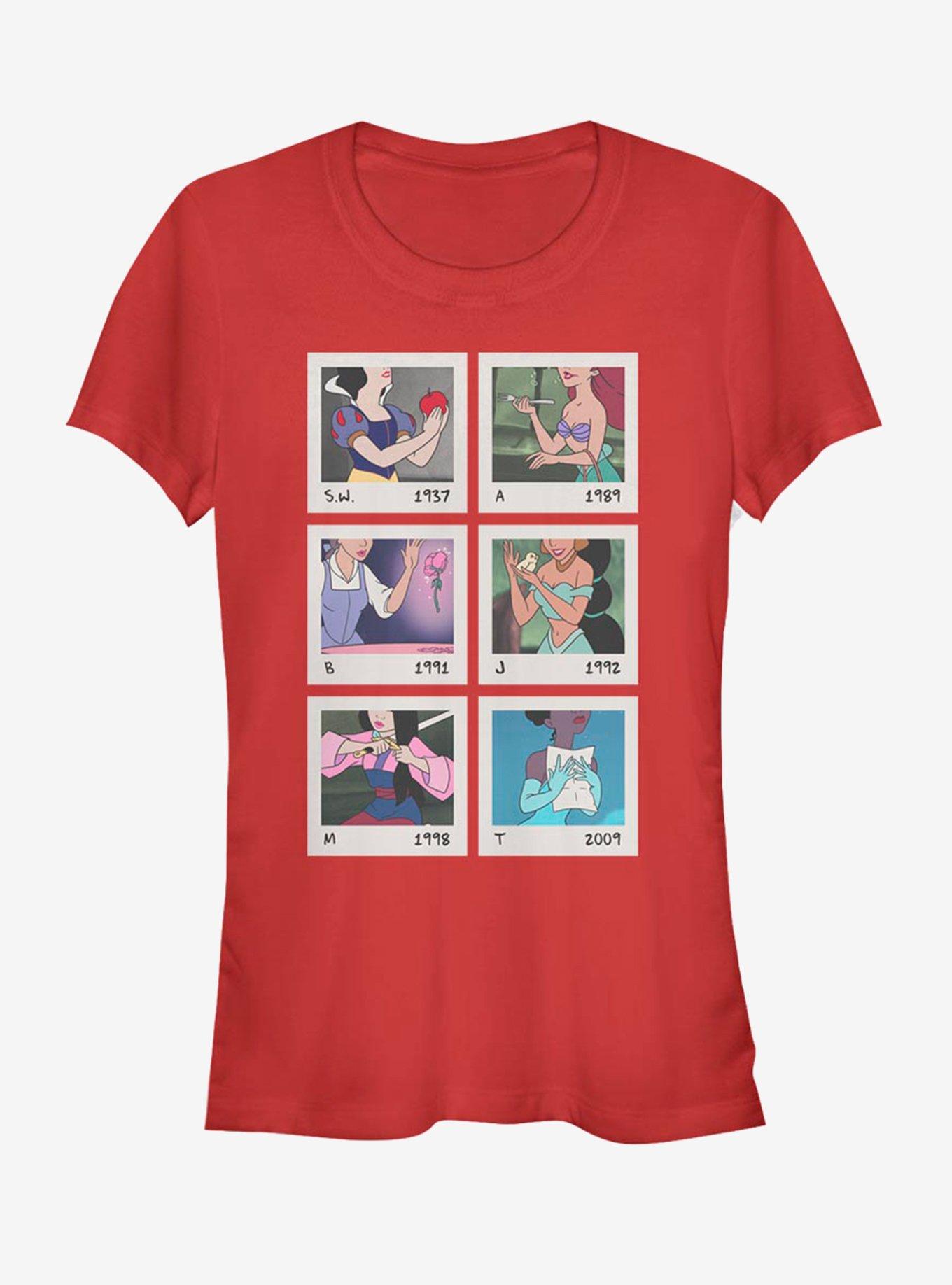 Disney Princess Polaroid Pictures Girls T-Shirt, RED, hi-res