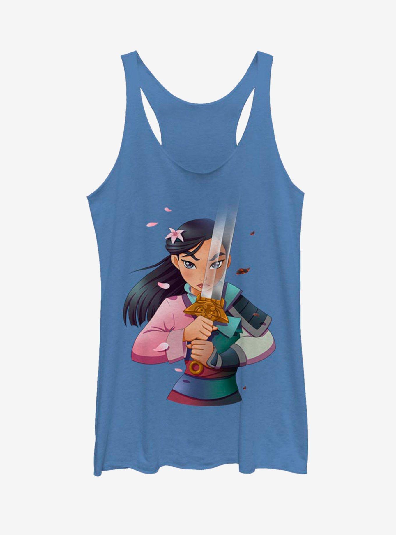 Disney Mulan Half Warrior Girls Tank, ROY HTR, hi-res