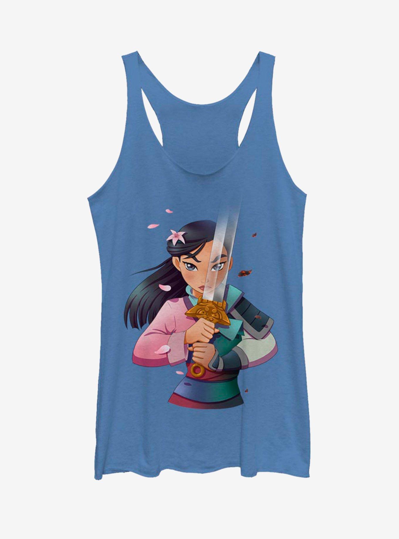 Disney Mulan Half Warrior Girls Tank, ROY HTR, hi-res