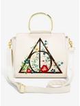 Loungefly Harry Potter Deathly Hallows Floral Handbag - BoxLunch Exclusive, , hi-res