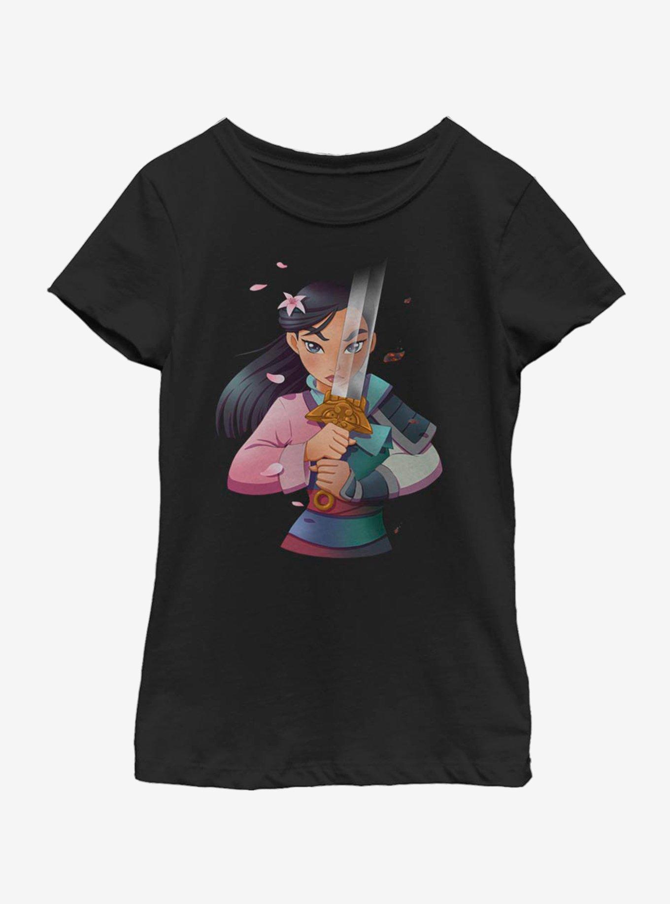 Disney Mulan Anime Mulan Youth Girls T-Shirt, BLACK, hi-res