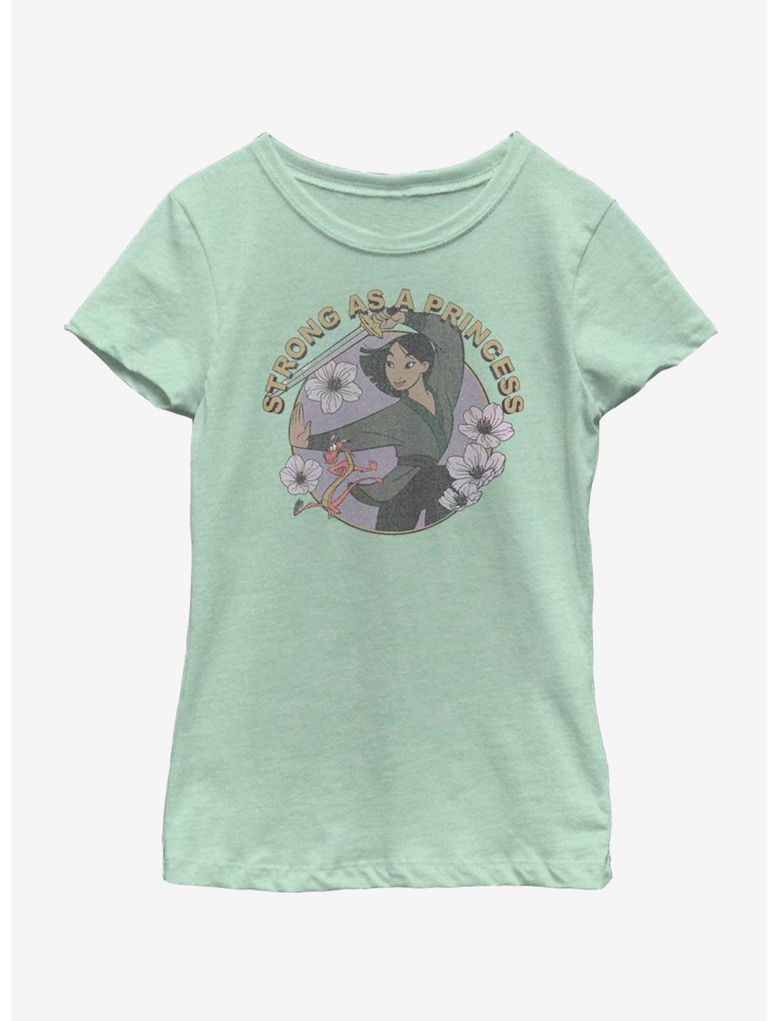 Disney Mulan Strong As A Princess Youth Girls T-Shirt, MINT, hi-res