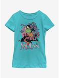 Disney Mulan Mushu Warriors Youth Girls T-Shirt, TAHI BLUE, hi-res