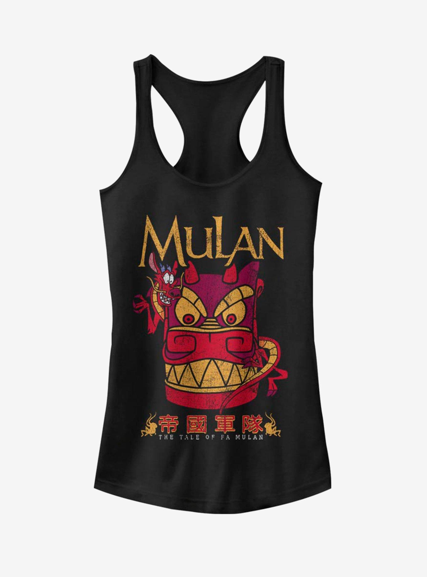 Disney Mulan Mushu Stone Dragon Head Girls Tank, , hi-res