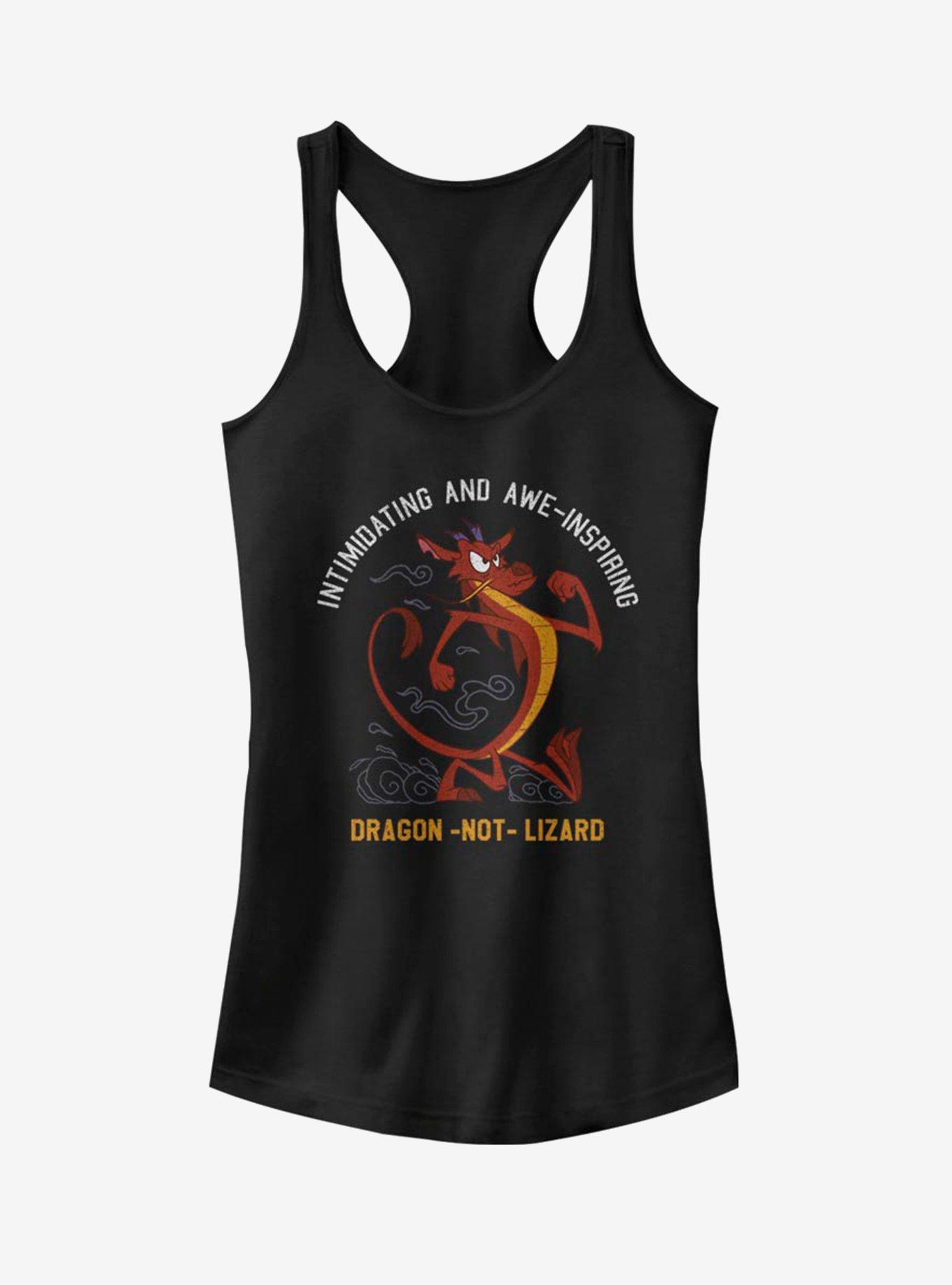 Disney Mulan Intimidating Dragon Mushu Girls Tank, BLACK, hi-res