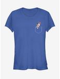 Disney Mulan Little Brother Faux Pocket Girls T-Shirt, ROYAL, hi-res