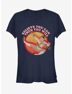 Disney Mulan Warrior Make A Man Girls T-Shirt, NAVY, hi-res