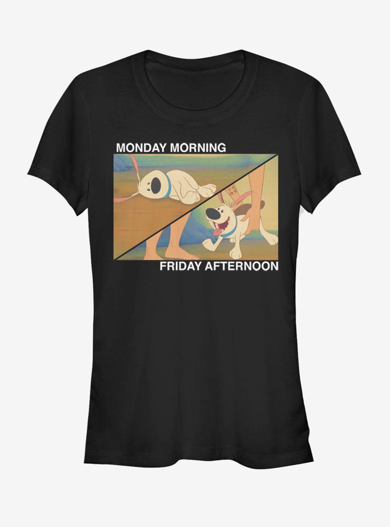 Disney Mulan Little Brother Monday And Friday Girls T-Shirt, BLACK, hi-res
