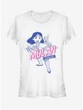 Disney Mulan Fearless Pop Art Girls T-Shirt, WHITE, hi-res