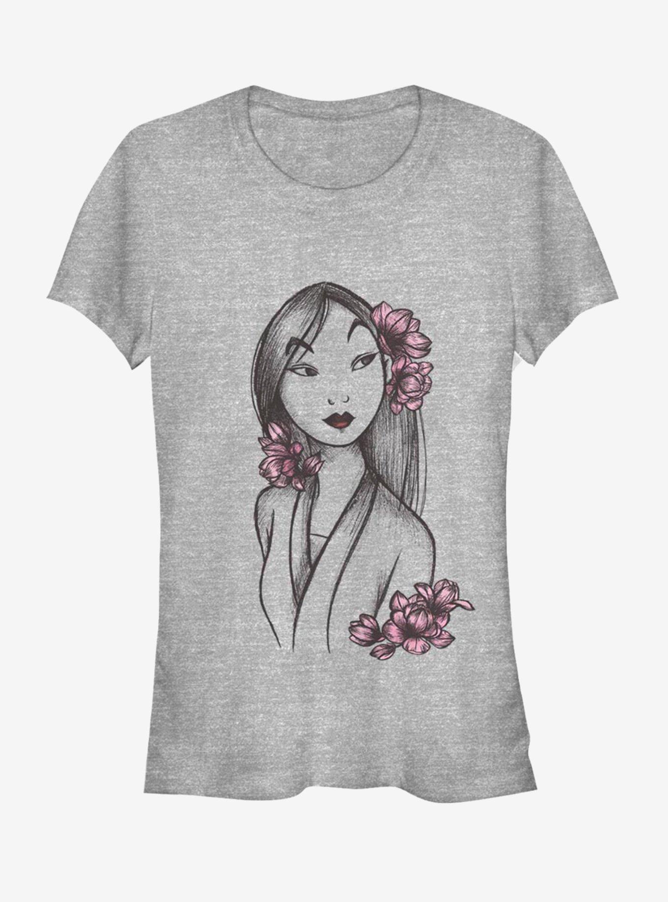 Camiseta Para Niñas 'Mulan My Courage Is Fierce' - Algodón, Tallas 3-13 Años, Estampado Inspirador