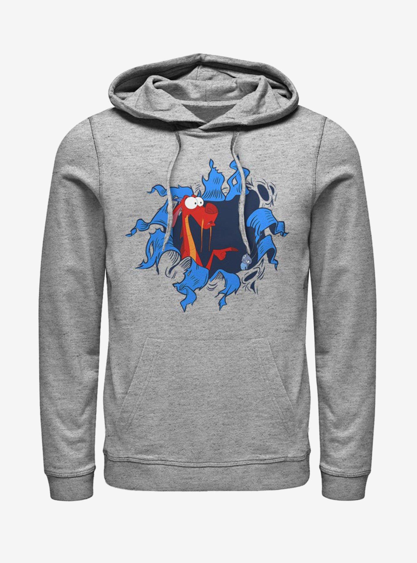 Disney Mulan Oh Mushu Hoodie, ATH HTR, hi-res