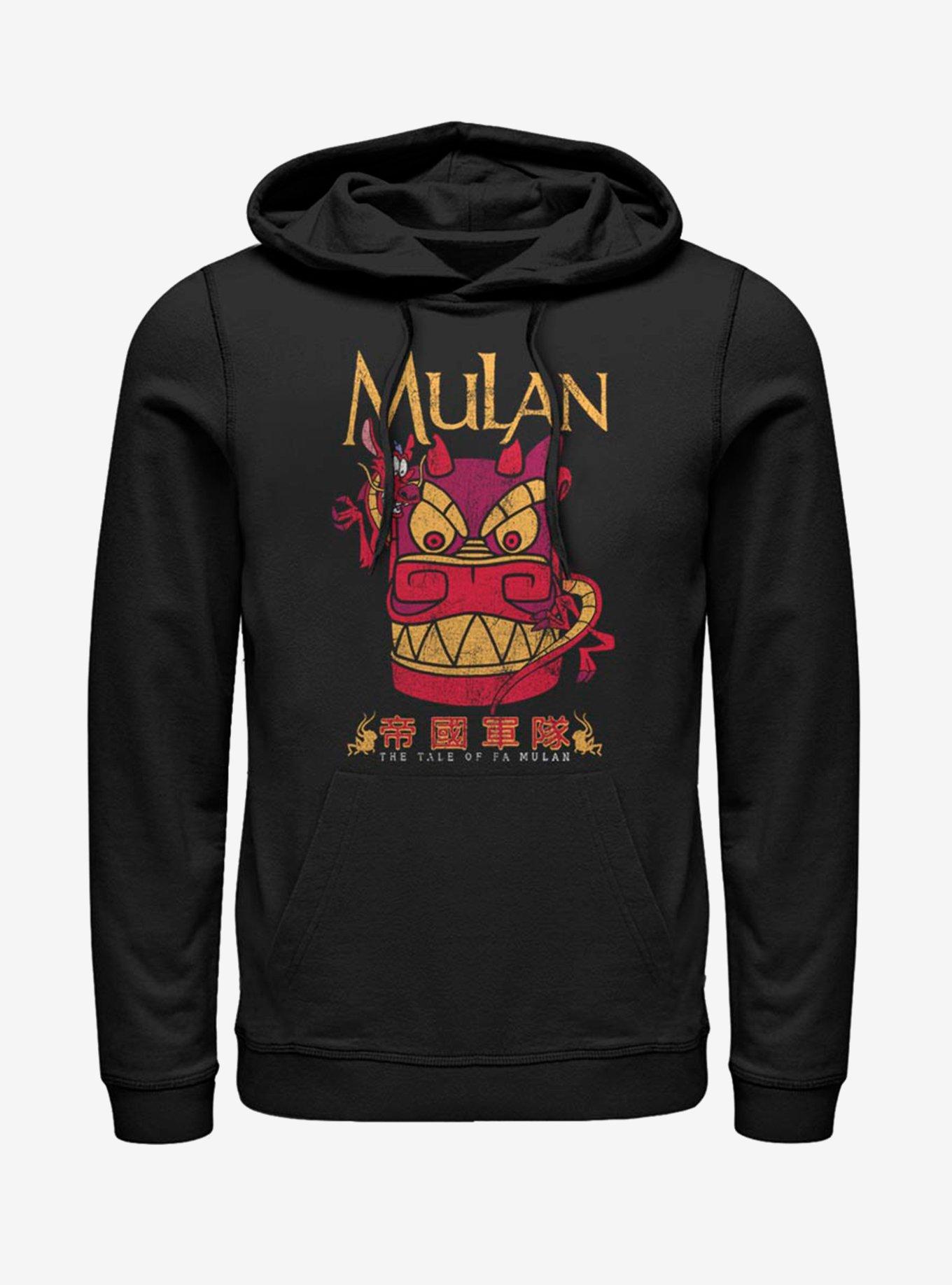 Disney Mulan Mushu Stone Dragon Head Hoodie, , hi-res