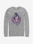 Disney Mulan Floral Portrait T-Shirt, ATH HTR, hi-res