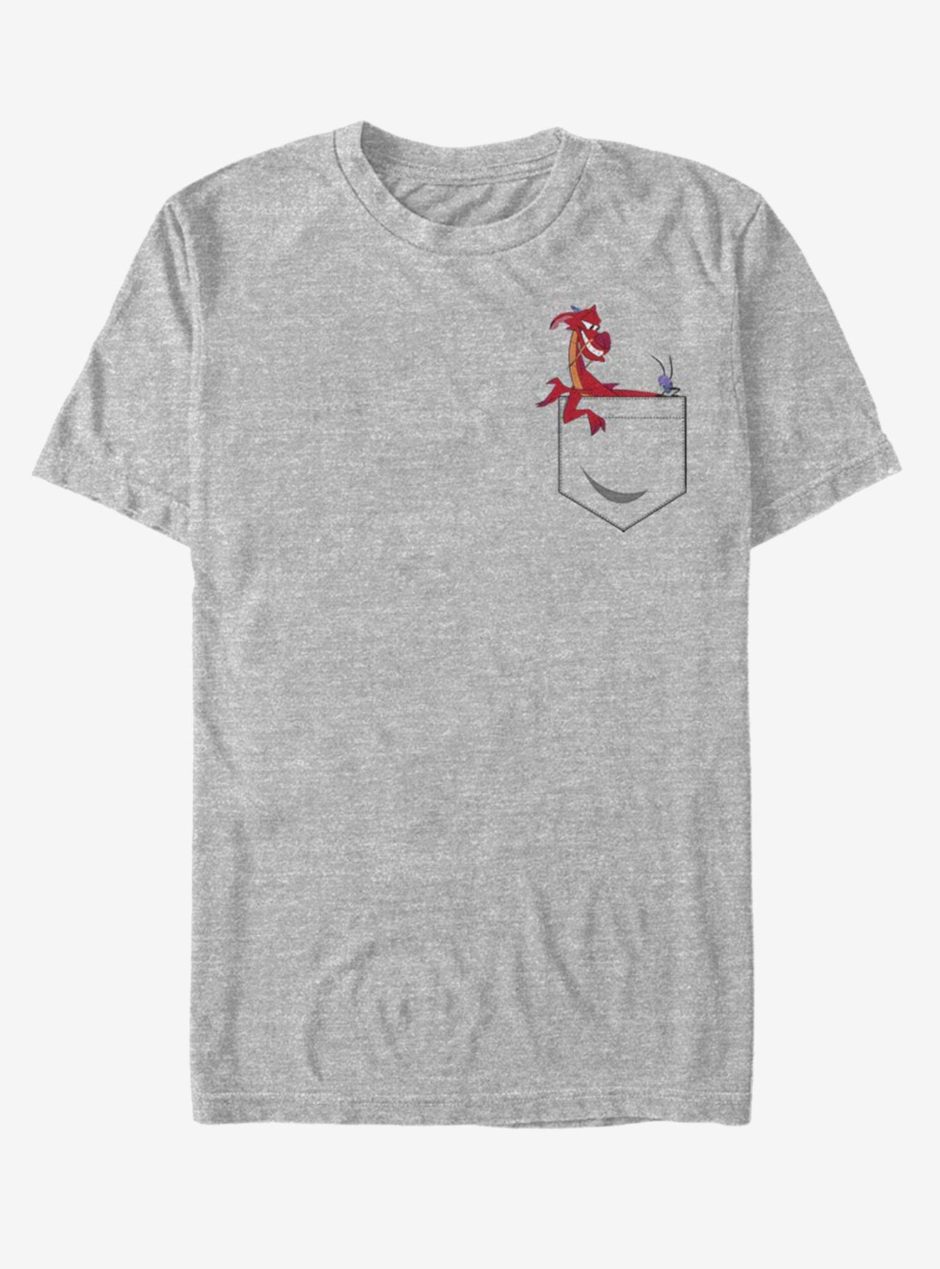 Disney Mulan Mushu And Cricket Pocket T-Shirt, , hi-res