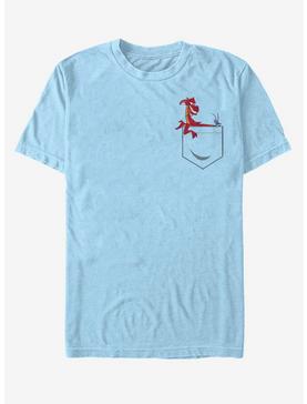 Disney Mulan Mushu And Cricket Faux Pocket T-Shirt, LT BLUE, hi-res