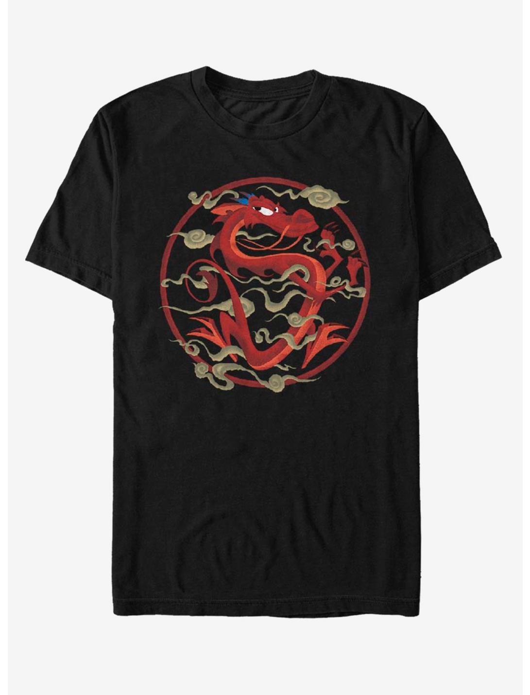Disney Mulan Mushu Emblem T-Shirt, BLACK, hi-res