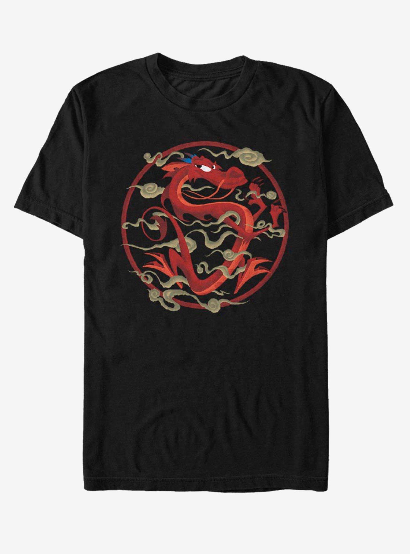 Disney Mulan Mushu Emblem T-Shirt, BLACK, hi-res