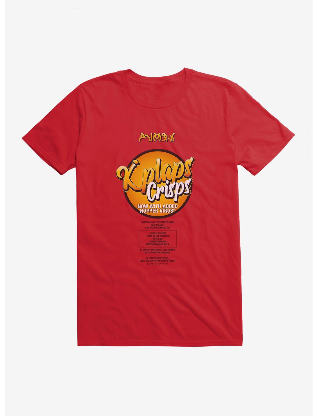 Doctor Who Series 12 Episode 3 K'Plaps Crisps Red T-Shirt, RED, hi-res