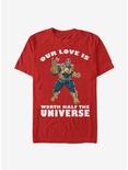 Marvel Avengers Thanos Universal Love T-Shirt, RED, hi-res