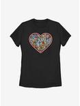 Marvel Avengers Marvel Comic Heart Womens T-Shirt, BLACK, hi-res