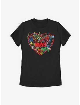 Marvel Avengers Marvel Hero Heart Womens T-Shirt, , hi-res
