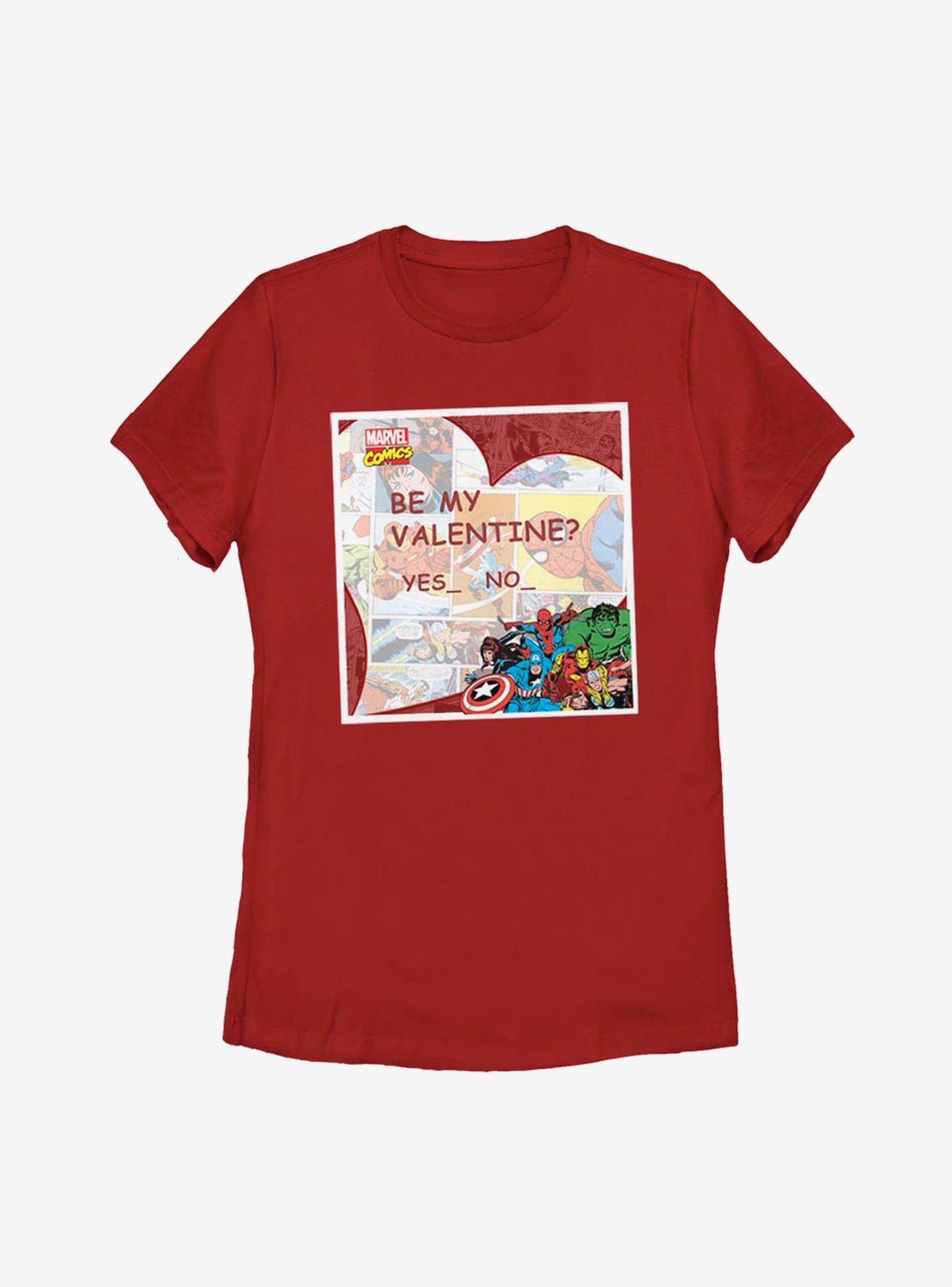 Marvel Avengers Valentine Womens T-Shirt, , hi-res