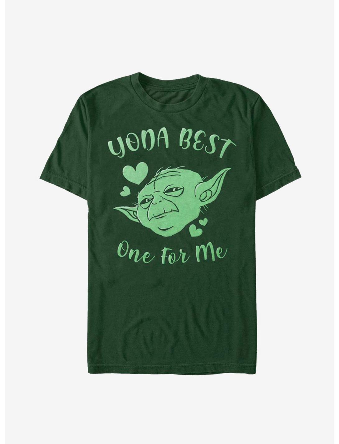 Star Wars Yoda Best Hearts T-Shirt, FOREST GRN, hi-res