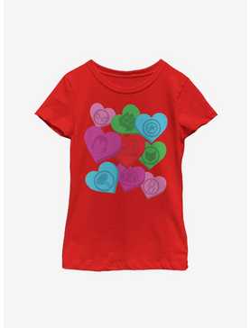 Marvel Avengers Candy Hearts Youth Girls T-Shirt, , hi-res
