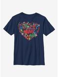 Marvel Avengers Marvel Hero Heart Youth T-Shirt, NAVY, hi-res