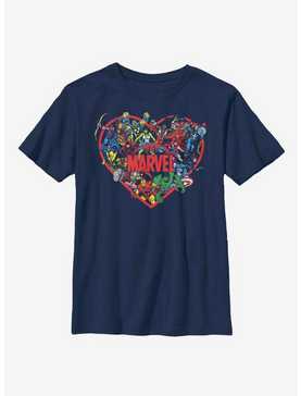 Marvel Avengers Marvel Hero Heart Youth T-Shirt, , hi-res