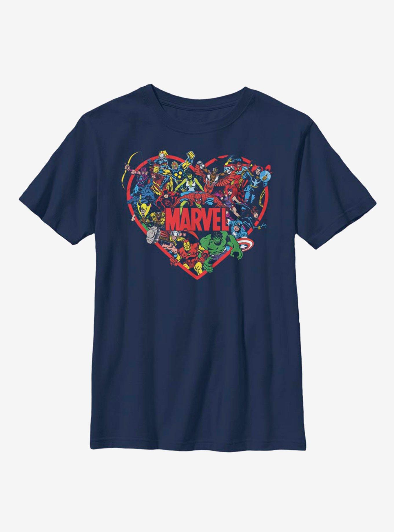 Marvel Avengers Marvel Hero Heart Youth T-Shirt, , hi-res