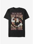 Disney Beauty And The Beast Gaston Dreams T-Shirt, BLACK, hi-res