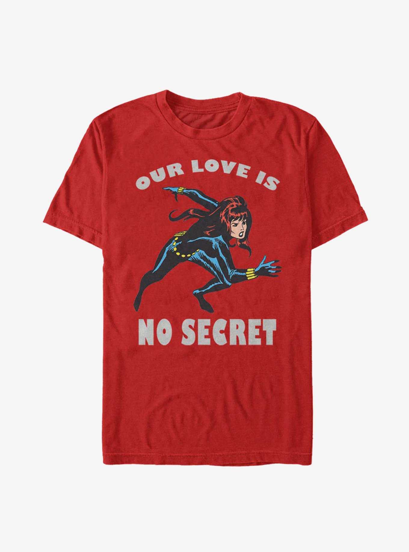 Marvel Black Widow No Secret Love T-Shirt, , hi-res