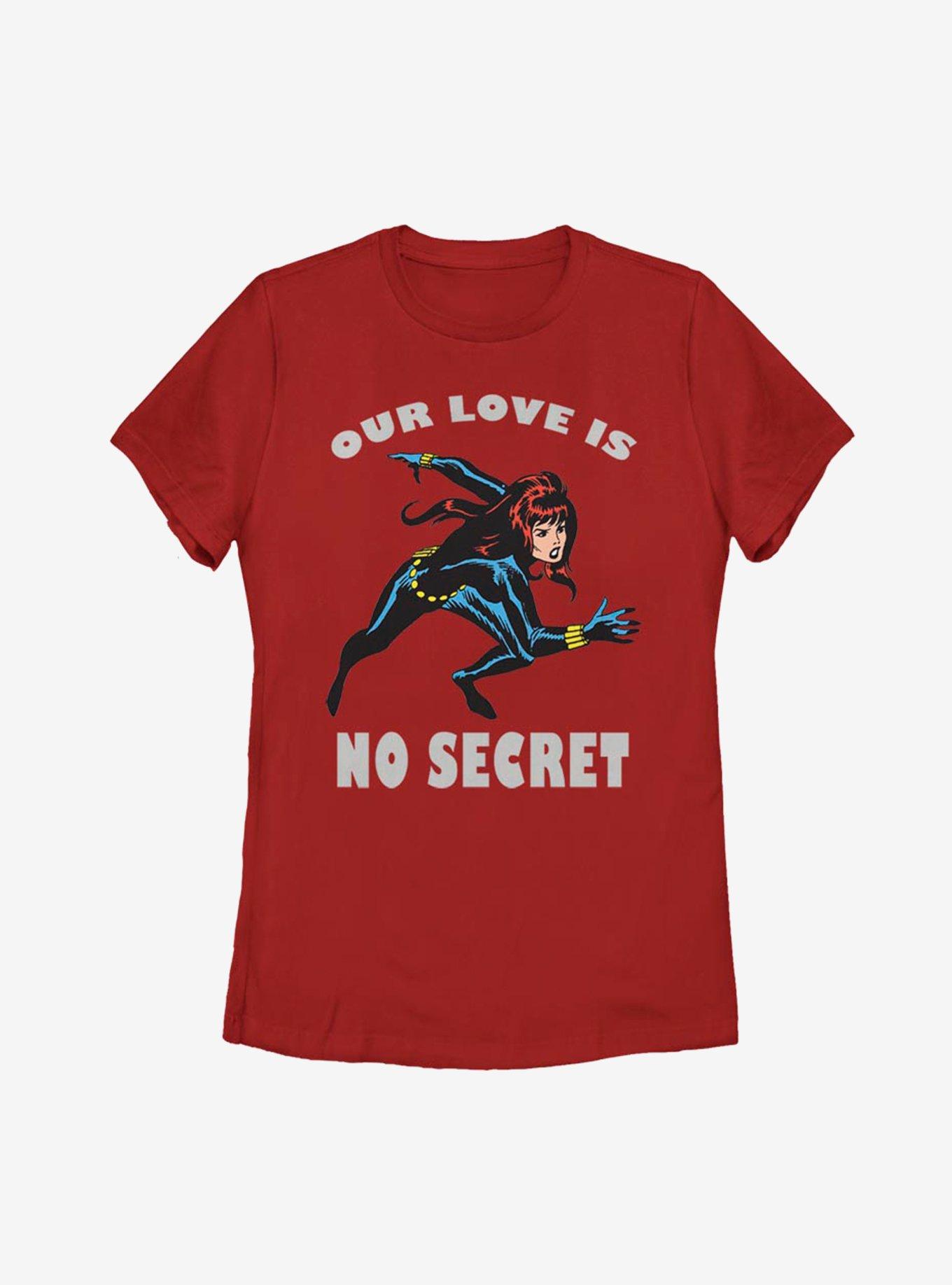 Marvel Black Widow No Secret Love Womens T-Shirt, , hi-res