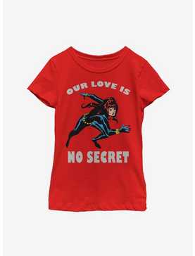 Marvel Black Widow No Secret Love Youth Girls T-Shirt, , hi-res