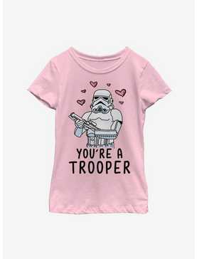 Star Wars Trooper Love Youth Girls T-Shirt, , hi-res
