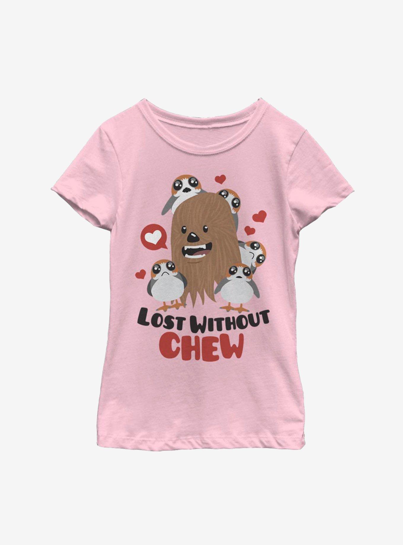 Star Wars Without Chew Youth Girls T-Shirt, PINK, hi-res