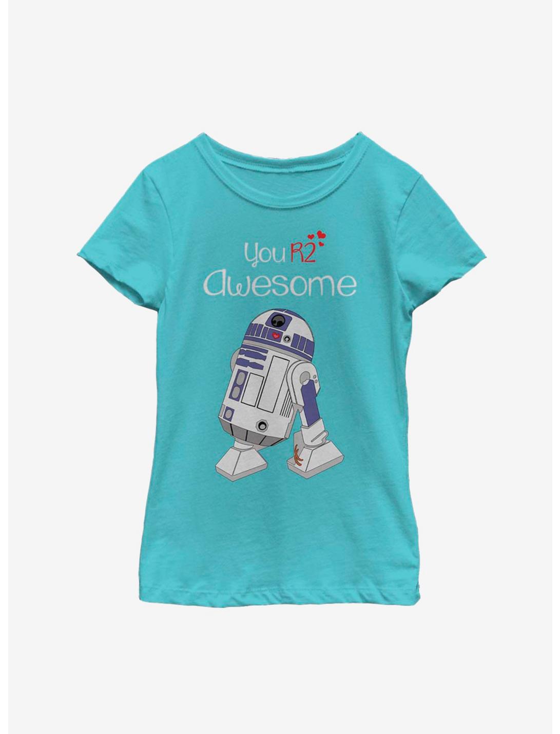 Star Wars You R2 Awesome Youth Girls T-Shirt, TAHI BLUE, hi-res