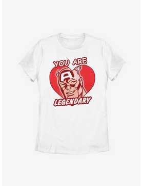 Marvel Captain America Legendary Heart Womens T-Shirt, , hi-res